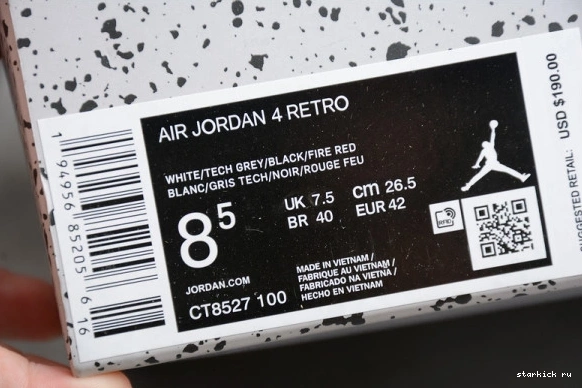 (2021) White Oreo CT8527-100 CT8527-100 4 Air Retro Jordan 0911